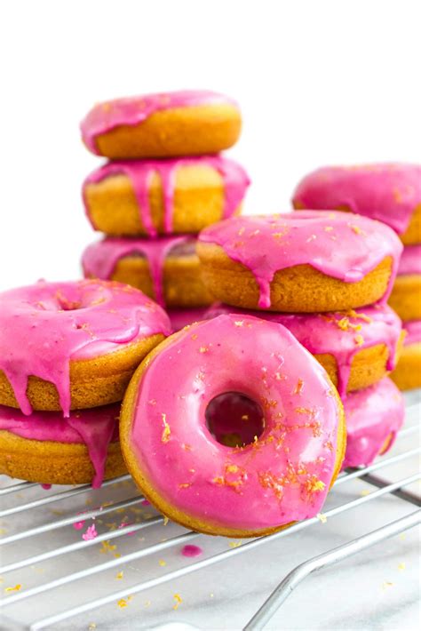 Beet Glazed Vanilla Donuts Foodbyjonister