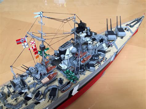Battleship Bismarck Platinum Limited Ed Plastic Model Military Ship Kit Scale