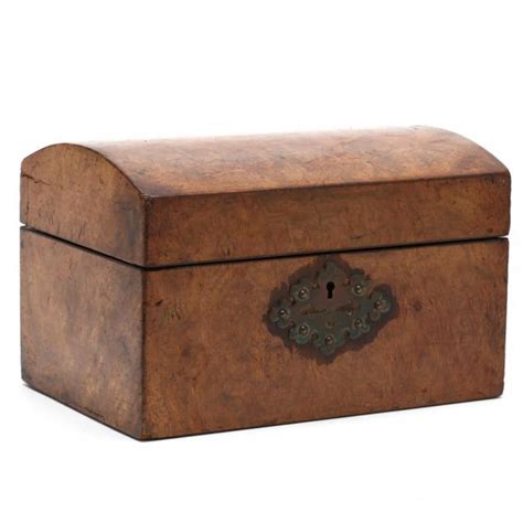 19th Century Burl Walnut Tea Caddy Lot 84 Holiday Weekend Gallery