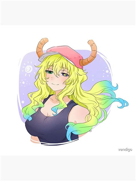 Lucoa Quetzalcoatl From Kobayashi San Maid Dragon Art Print For Sale By Vendigo Redbubble