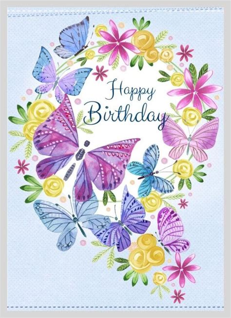 Butterfly Birthday Card Sayings Birthday Girl