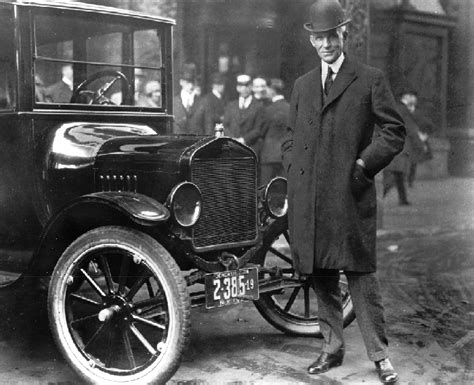1921 Henry Ford With Model T