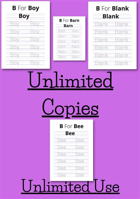 Word Tracing Worksheets 37 Printable Pages To Trace Words Etsy