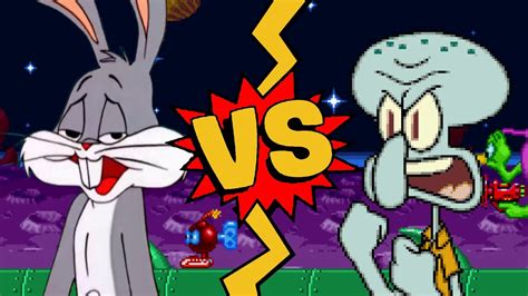 M U G E N Battles Bugs Bunny Vs Squidward Warner Vs Spongebob