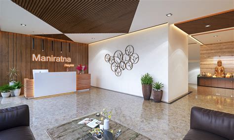 Interior Design Rendering For Commercial Office Workstation Gharexpert