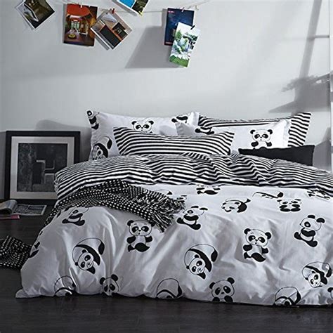 Hope you like the set up!music: Panda Black and White Duvet Cover Bedding Set | White ...