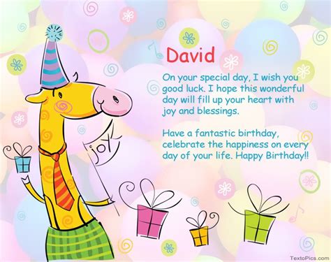 Happy Birthday David Pictures Congratulations