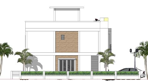 House Plan Drawing 6x10 Meters 20x33 Feet 2 Beds Small House Design Plan