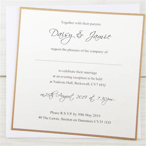 Another simple but super cute quote. Layered Square with Script Print Wedding Invitation | Pure ...