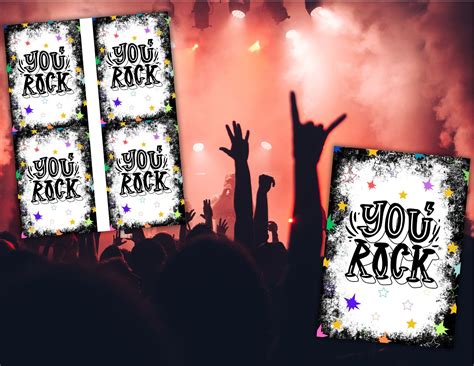 You Rock Printable Rock And Roll Pop Rocks Tag Rock Candy Printable