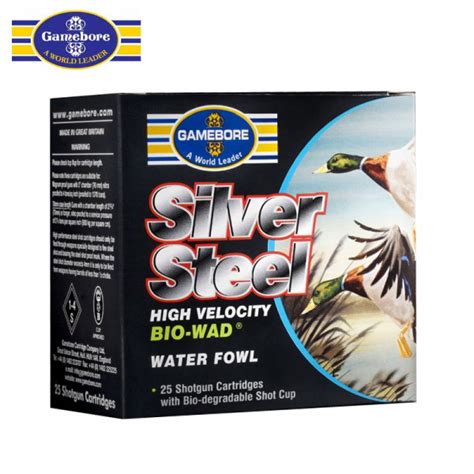 Kent Gamebore 12g Silver Steel Waterfowl 3 1 18oz 5 Box25