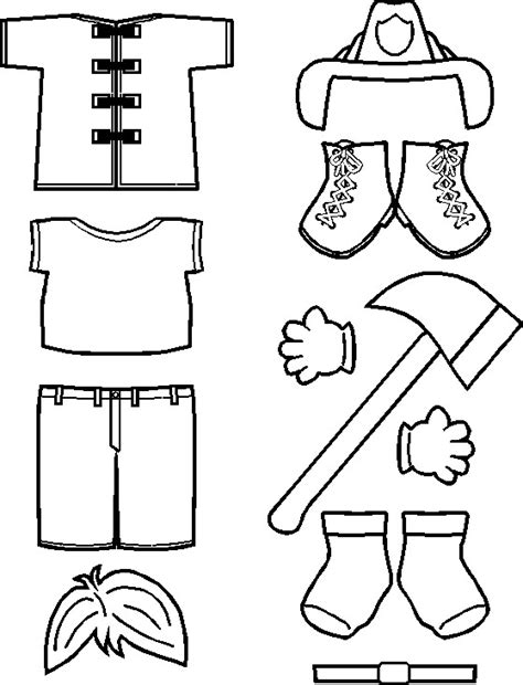 Fireman Paper Doll Friends MakingFriends