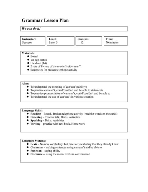 b ed english grammar lesson plan for class on phrases and clauses hot sex picture