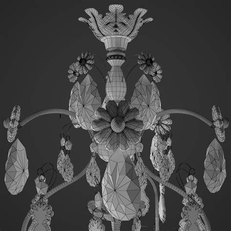 Chandelier Crystal Classical 3d Max
