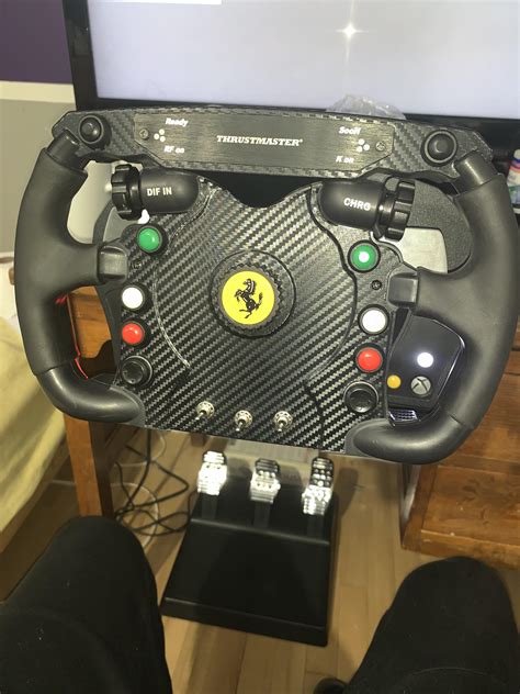 Thrustmaster F Wheel Mod Simple Diy Carbon Fiber Vynil And New