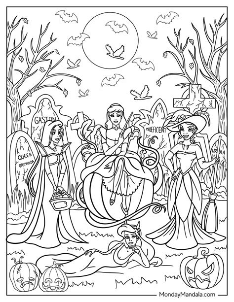 24 Disney Halloween Coloring Pages (Free PDF Printables)