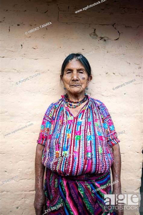 A Maya Indigenous Woman In San Jorge La Laguna Solola Guatemala Stock Photo Picture And