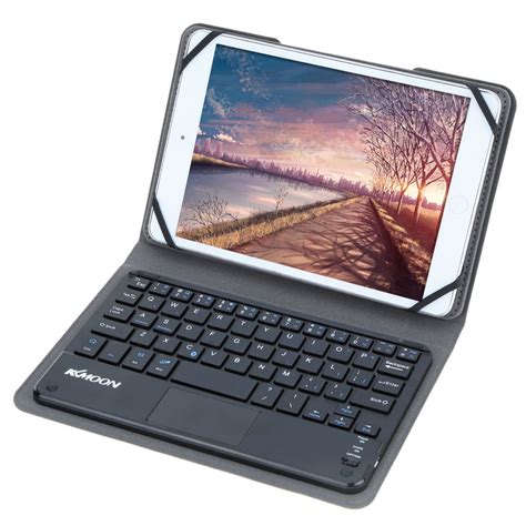 Kkmoon 59 Keys Ultra Slim Thin Mini Touch Pad Bluetooth Keyboard With