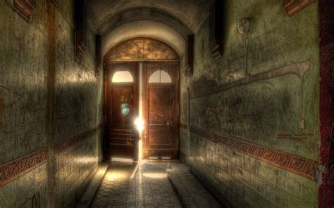 Door Hdr Hallway Light Wallpaper Resolution1920x1200 Id1066791