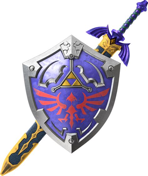 Tphd Scabbard Master Sword Hylian Shield Artwork 1 Png Free Download