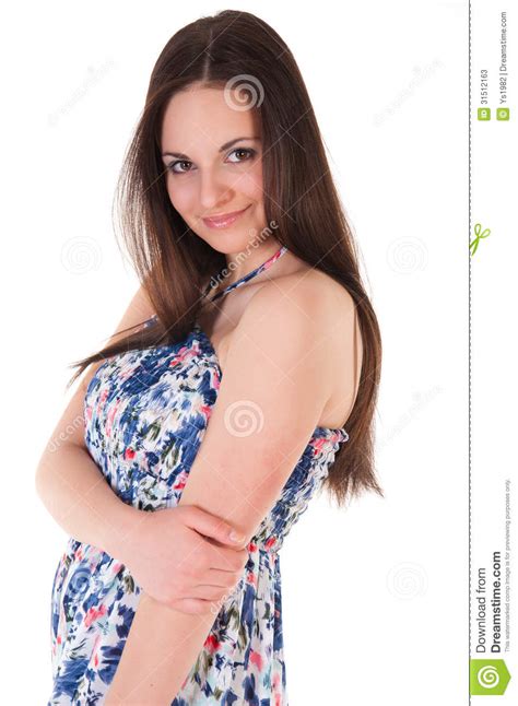 Attractive Woman In Summer Dress Stock Image Image Of Beautiful Adult 31512163