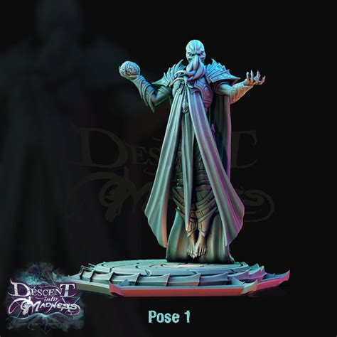 Illithid Mind Flayer Psionic Arcanist 3d Printed Etsy