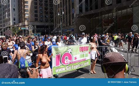 The Gotopless Day Editorial Stock Photo Image Of Prohibited