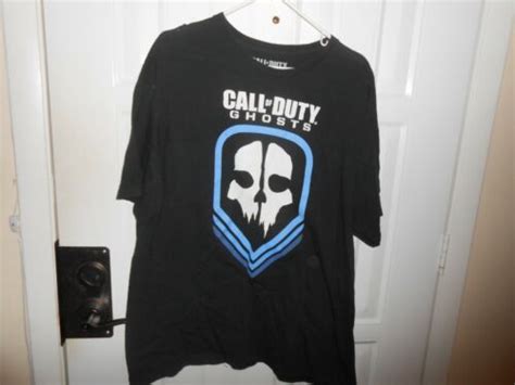 Call Of Duty Ghosts Skull Logo Graphic T Shirt Xxl Gem