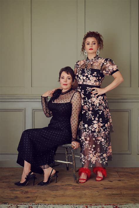 The Crowns Olivia Colman And Helena Bonham Carter Share The Secret To Mastering The Royal Wave