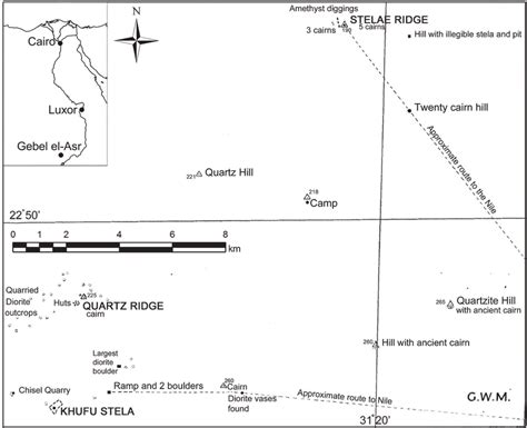 The Location Of Stelae Ridge To The North Of The Gebel Elasr Quarries