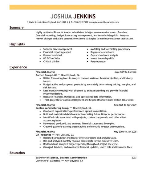 One of the best sample resumes out there! Eye-Grabbing Analyst Resumes Samples | LiveCareer