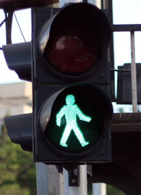 Walk Sign Traffic Signal Public Domain Pictures