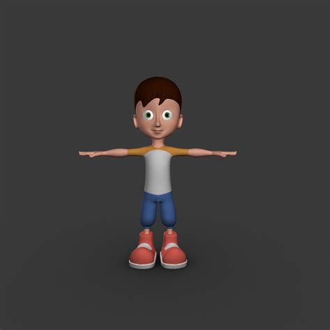 Cartoon Character Boy Model 3d Models