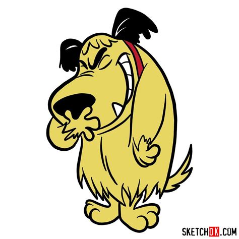 How To Draw Laughing Muttley Step By Step Drawing Tutorials