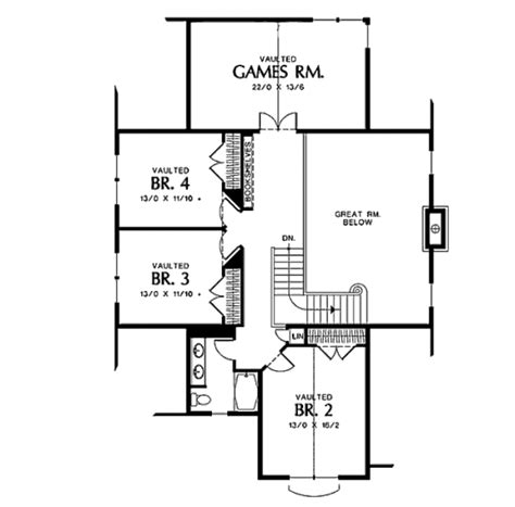 Craftsman Style House Plan 4 Beds 25 Baths 3004 Sqft Plan 48 252