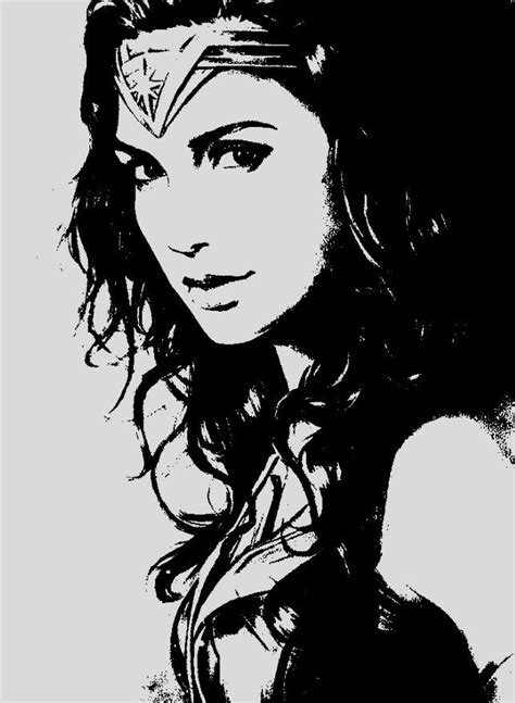 Gal Gadot Wonder Women Stencil Art Gal Gadot Wonder Woman Gal Gadot Gal