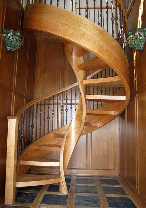 Escalier En Spirale Bois Design Architecture Beaux Escaliers