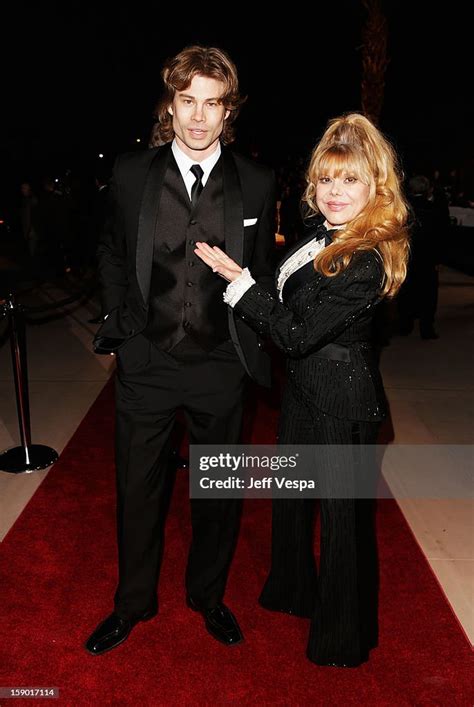 actor charo and son shel rasten arrive at the 24th annual palm news photo getty images