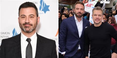 Jimmy Kimmel Says Matt Damon And Ben Affleck Offered To Pay His Out Of