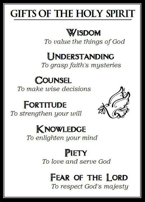 Maybe you would like to learn more about one of these? The Gifts of the Holy Spirit - St. Mary of the Seven Dolors