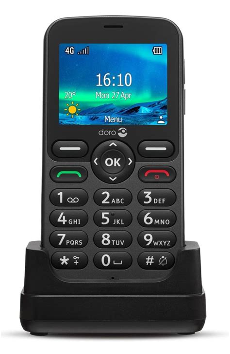 Téléphone Portable Seniors Doro 5860 24 Gris Téléphone Portable