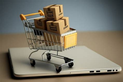 concept of the future of e commerce and online shopping ai generated stock image image of