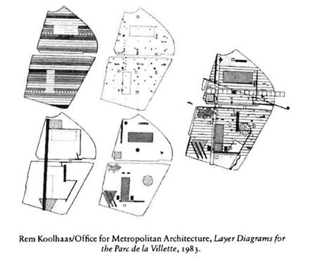 Rem Koolhaas Office For Metropolitan Architecture Layer Diagrams For