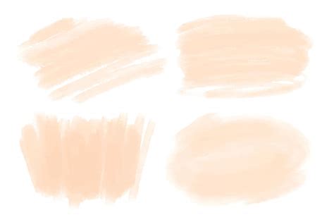 Premium Vector Hand Drawn Watercolor Brush Stains Nude Color Painted