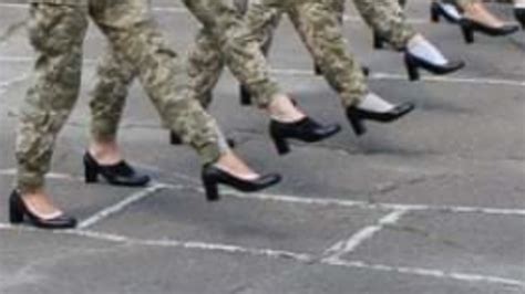 Female Soldiers Made To March In Heels Sparks Outrage In Ukraine
