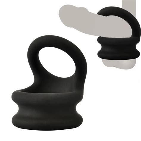 Small Medium Large Silicone Double Cock Ring Lock Delay Ejaculation