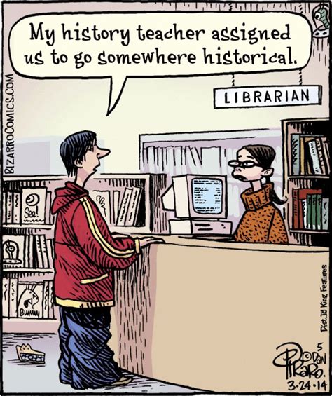 Bizarro Teacher Comics Librarian Humor Library Memes