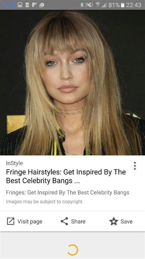 Celebrity Bangs Fringe Hairstyles Bad Hair Day Fringes Instyle