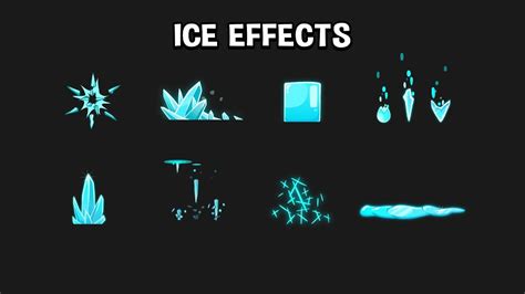 2d Ice Game Effects Pack Youtube