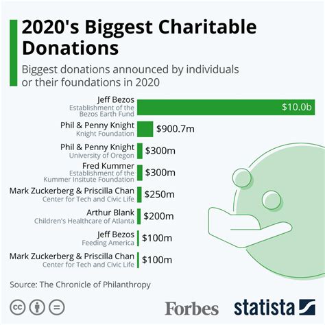 2020s Biggest Charitable Donations Infographic